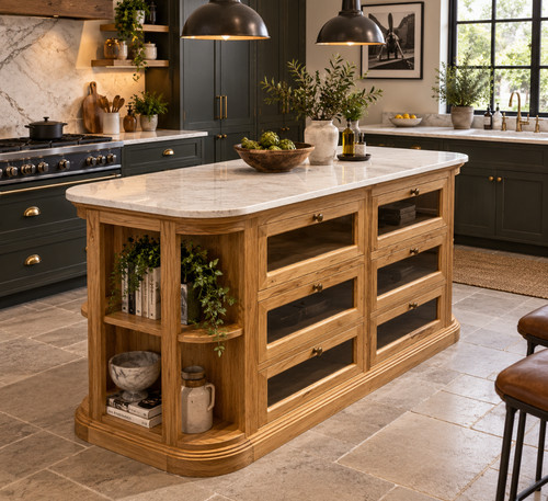 Solid acacia wood kitchen - solid,