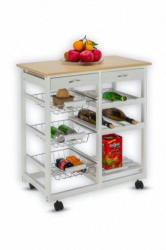 Wooden kitchen trolley - kitchen, top