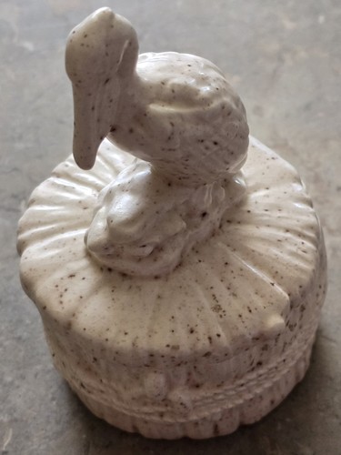 Vintage pelican trinket box - pelican,